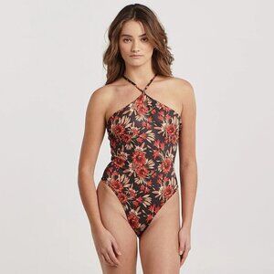 Charlie Holiday Australiana One Piece Swimsuit Alfie Swimwear Size Small